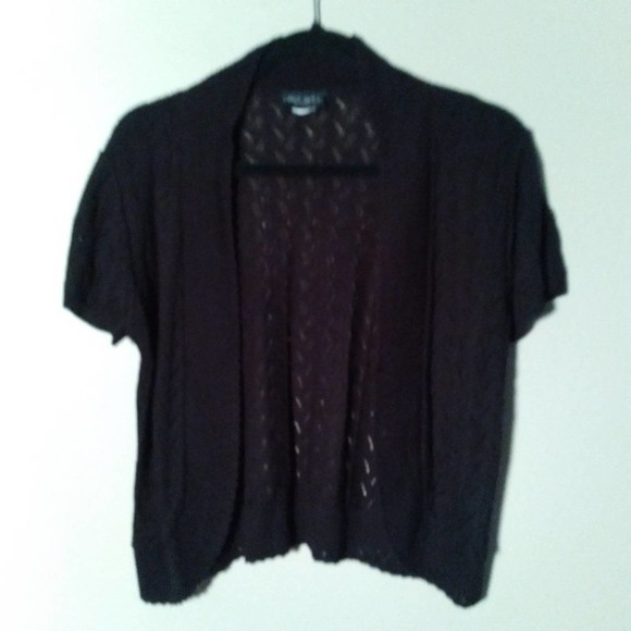 Yarn Art Vintage Open Front Short Sleeve Cardigan - Picture 1 of 7